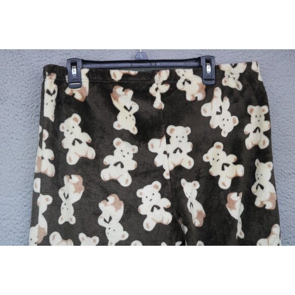 Em & Alfie Wide Leg Plush Lounge/Pajama Pants-2X-Teddy Bears - Picture 9 of 9